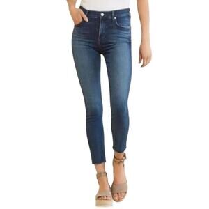 Agolde Sophie Medium Wash Raw Hem Skinny Jeans - 27